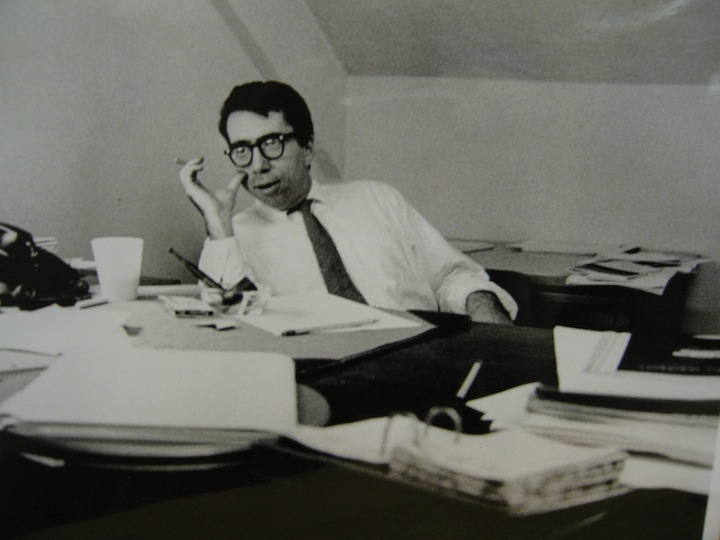 Kevin Prendergast in his office, circa 1964.