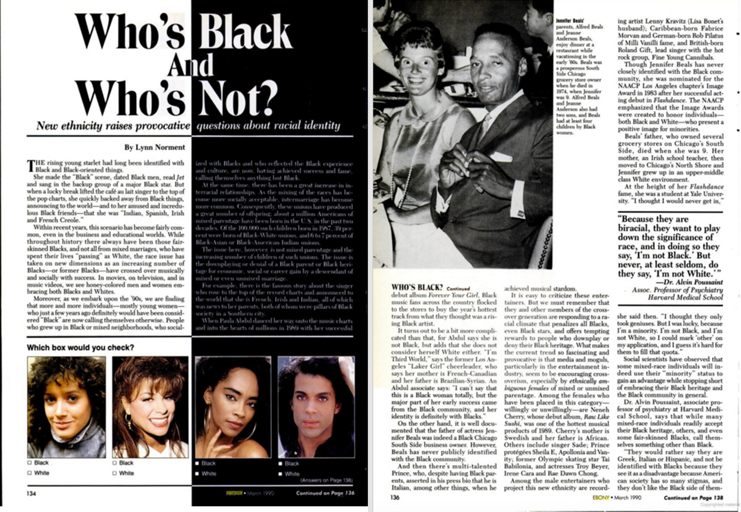 Figure 5. 1990 Ebony article, Norment