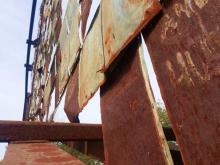 rusted metal structure